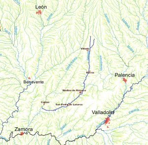 Durius Aquae: mapa río Sequillo