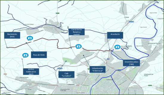 Mapa del Arroyo Valdecarros