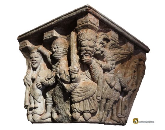 Soria, capitel de la ermita de San Juan de Duero