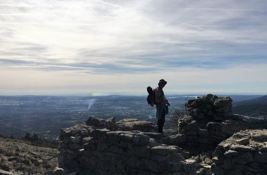 Restos de un bunker en Guadarrama