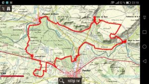 Mapa ruta Curiel de Duero, La Roca
