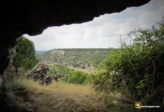 desde interior Cueva de Valdelaperra, Cogeces del Monte, Valladolid