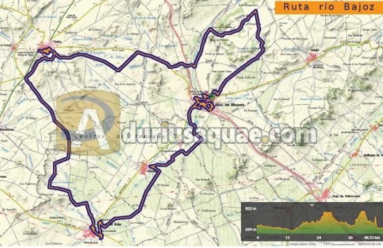Ruta a lo largo del Bajoz y Torozos