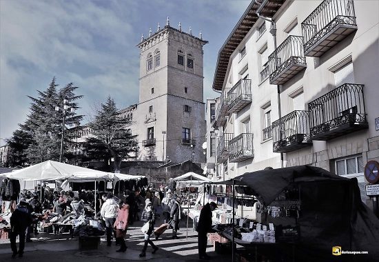 Palacio y mercadillo en Soria