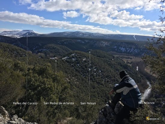 Panorámica del Arlanza desde el mirador de la Cueva