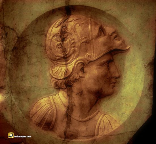 Medallón soldado castillo Alba de Tormes