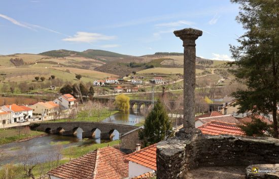 Gimonde, vista del río y los puentes