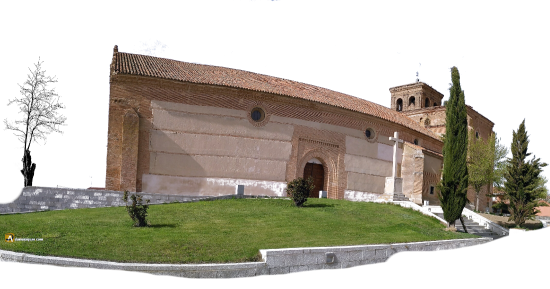 Iglesia de San Cipriano, en fontiveros. La más grande de la Moraña, hay que doblarla un poco para que entre en la foto