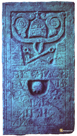 San pedro Cultural, lápida