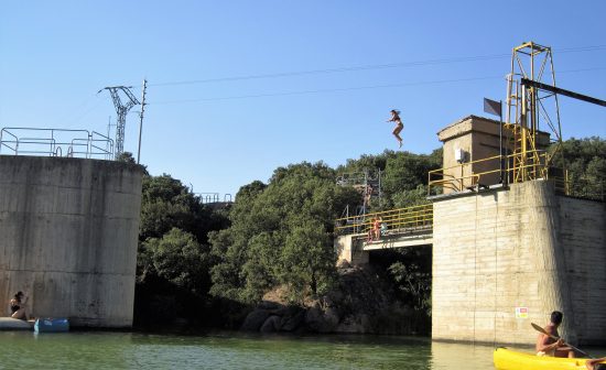 Baño en la presa de las Vencías