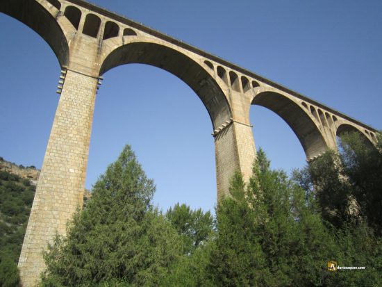 Ferrocarril Madrid Burgos, viaducto sobre el río Riaza