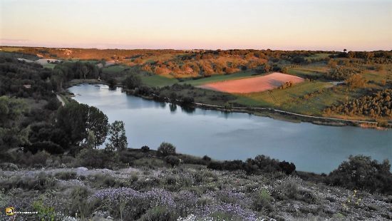 Atardecer en el embalse de Encinas de Esgueva