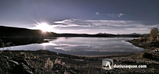 Atardecer en el embalse de Aguilar