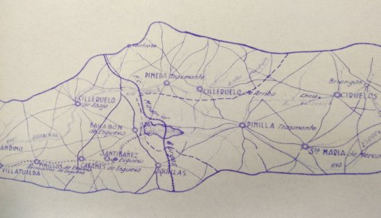Mapa emplazamiento embalse de Bahabón de Esgueva CHD