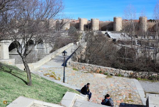 El Adaja y la Muralla de Ávila