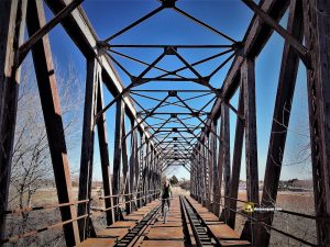 Puente pratt sobre el Duero de la linea de Ariza