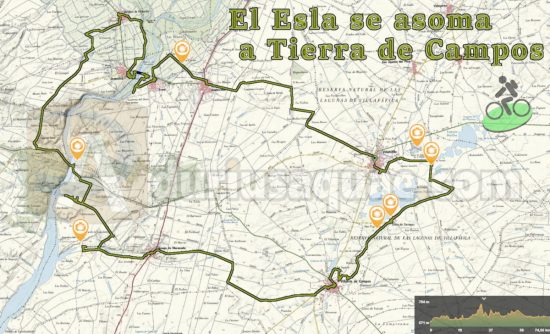 Mapa entrada Esla y Tierra de Campos