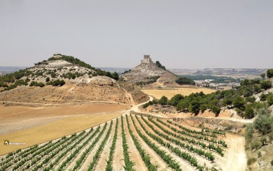 Castillo de Peñafiel desde atrás