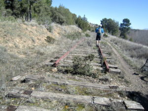 Vía ferrocarril Valladolid-Ariza