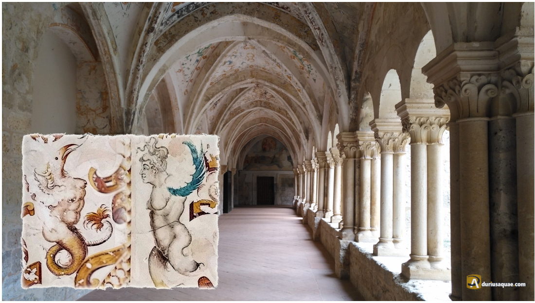 Pinturas en el claustro de Santa María de Valbuena
