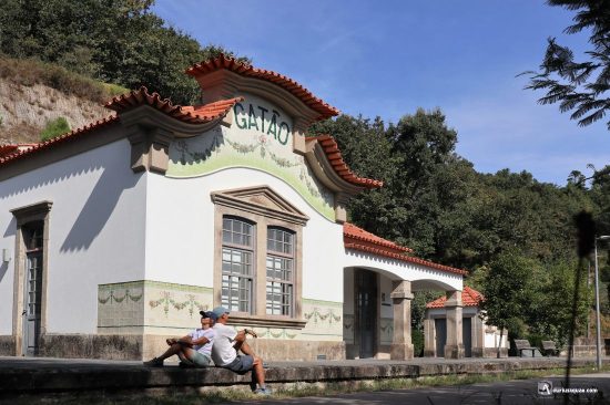 Apeadero de Gatão - Amarante, Portugal. Ecovía del Támega