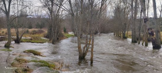 Crecida en el Cega