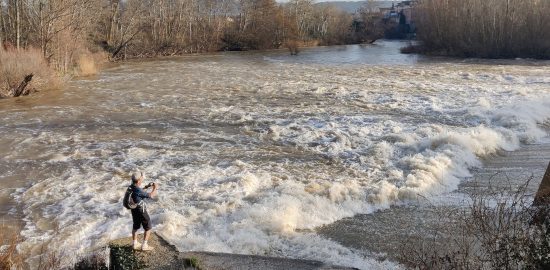 Fotografiando la crecida
