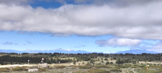 Vistas de la Montaña Palentina desde el páramo de La Lora