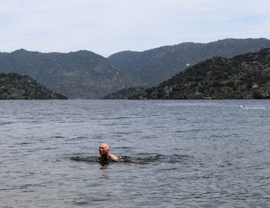 Chapuzón en la playa da Congida