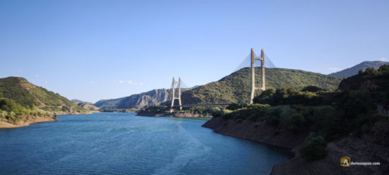 Embalse de Barrios de Luna, puente de Fernandez Casado